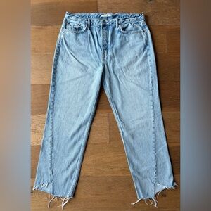 GRLFRND Light Blue Straight Leg Jeans